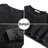 Litlookz Studio Grunge Oversized Distressed Basic Tee, view 5