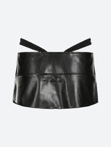 Litlookz Studio Grunge Pleated Zipper Slit Micro Mini Skirt, view 6