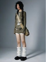 Litlookz Studio Grunge Rope Belted Top, view 2