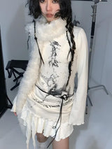 Litlookz Studio Grunge Rope Belted Top, view 3