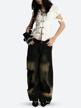 Litlookz Studio Grunge Ruched Top, view 5