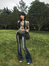 Litlookz Studio Grunge Sheer Mesh Top, view 4