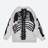 Litlookz Studio Grunge Skeleton Knitted Sweater, view 6