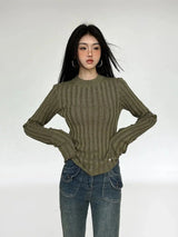 Litlookz Studio Grunge Slim Fit Sweater, view 2