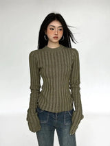 Litlookz Studio Grunge Slim Fit Sweater, view 3