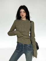 Litlookz Studio Grunge Slim Fit Sweater, view 4