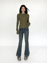 Litlookz Studio Grunge Slim Fit Sweater, view 5