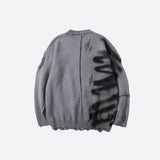 Litlookz Studio Grunge Spray Paint Distressed Knitted Sweater, view 2