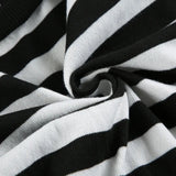 Litlookz Studio Grunge Striped Hooded Crop Top, view 6