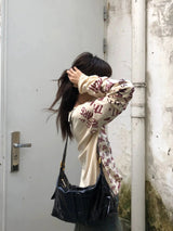 Litlookz Studio Grunge Text Print Top, view 2