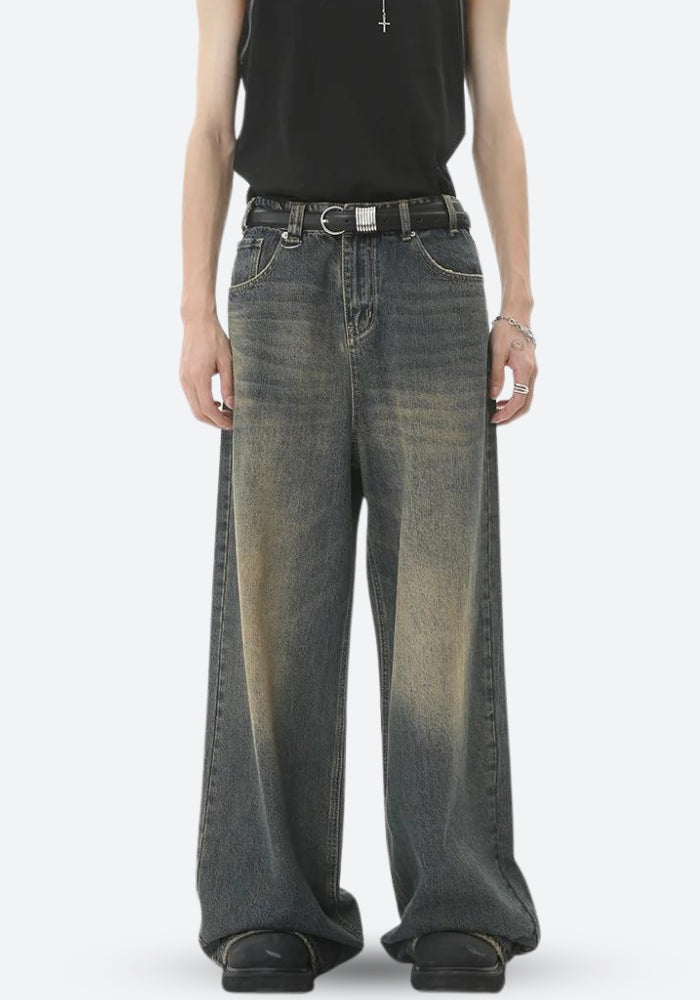 Litlookz Studio Grunge Wide Leg Denim Jeans