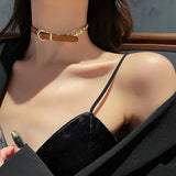 Litlookz Studio Half Belted Chain Necklace, view 3