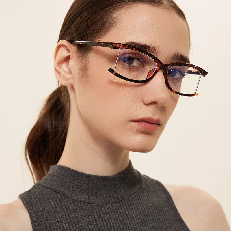 Litlookz Studio Half Frame Sunglasses