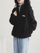 Litlookz Studio Half Zipper Fleece Sweatshirt, view 5