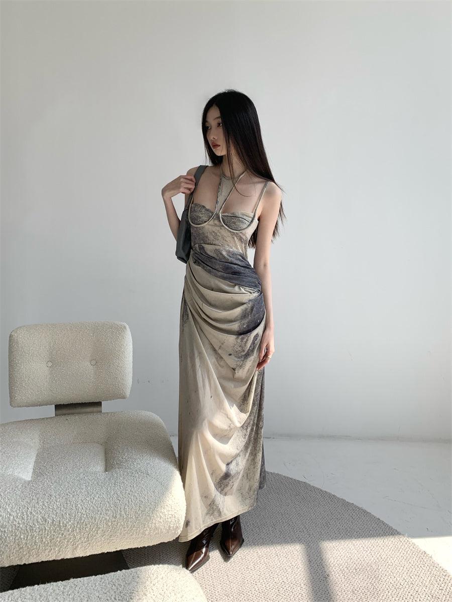 Litlookz Studio Halter Neck Maxi Dress