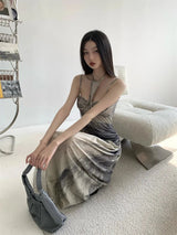 Litlookz Studio Halter Neck Maxi Dress, view 5