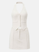 Litlookz Studio Halter Vest & Skirt Set, view 5