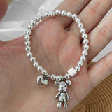 Litlookz Studio Heart and Bear Bracelet, view 3