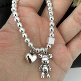 Litlookz Studio Heart and Bear Bracelet, view 4