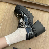 Litlookz Studio Heart Buckled Platform Mary Jane Shoes, view 2