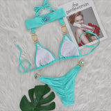 Litlookz Studio Heart Chain Bikini Set, view 2