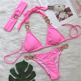 Litlookz Studio Heart Chain Bikini Set, view 5