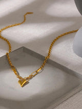 Litlookz Studio Heart Necklace & Bracelet Set, view 3