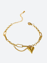 Litlookz Studio Heart Necklace & Bracelet Set, view 5