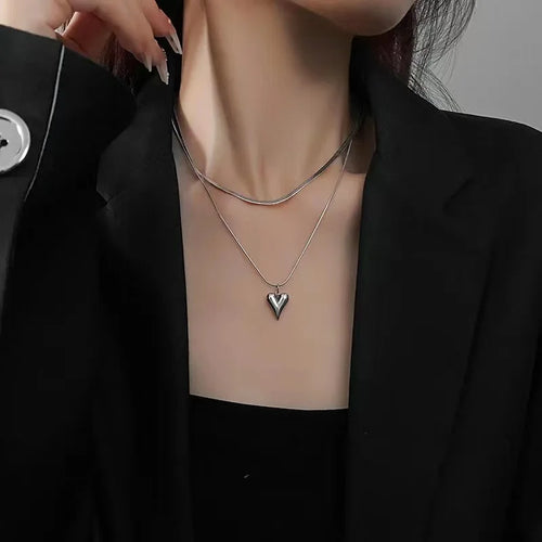 Litlookz Studio Heart Necklace Set
