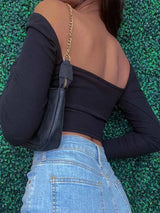 Litlookz Studio Heart Ring Crop Top, view 2