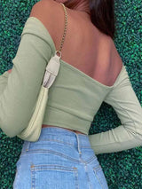 Litlookz Studio Heart Ring Crop Top, view 4