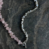 Litlookz Studio Heart Rose Quartz Necklace, view 4