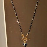 Litlookz Studio Heart Toggle Clasp Beaded Necklace, view 4