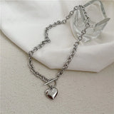 Litlookz Studio Heart Toggle Clasp Necklace, view 2