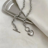 Litlookz Studio Heart Toggle Clasp Necklace, view 3