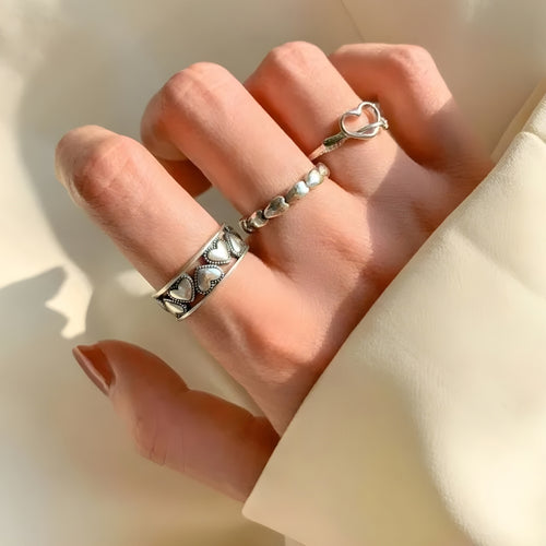 Litlookz Studio Hearts Band Ring
