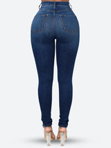 Litlookz Studio High Rise Denim Skinny Jeans, view 4