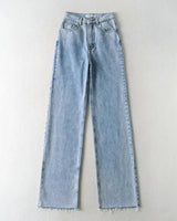 Litlookz Studio High Waist Casual Washed Jeans, view 6
