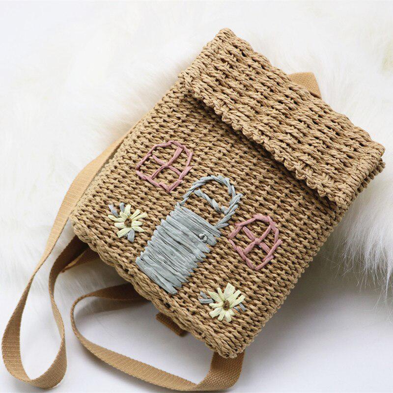 Litlookz Studio Home Design Straw Backpack