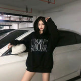 Litlookz Studio I Don't Smoke Rhinestone Hoodie, view 5