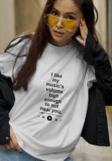 Litlookz Studio I Like My Music's Volume Tee, view 2