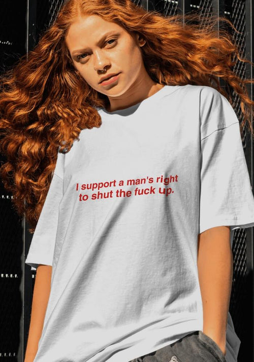 Litlookz Studio I Support A Man's Right Tee