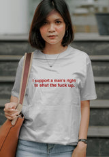 Litlookz Studio I Support A Man's Right Tee, view 3