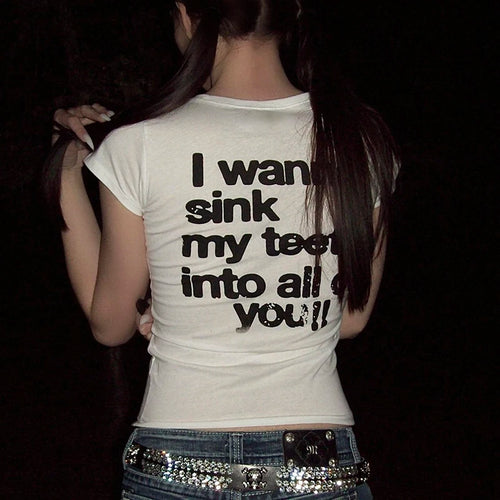 Litlookz Studio I Wanna Sink My Teeth Tee