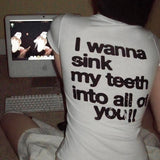 Litlookz Studio I Wanna Sink My Teeth Tee, view 2