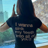 Litlookz Studio I Wanna Sink My Teeth Tee, view 4