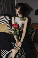 Litlookz Studio Illustrated Mesh Top, view 5