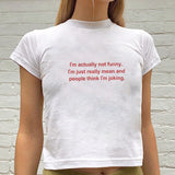 Litlookz Studio I'm Actually Not Funny Tee, view 2