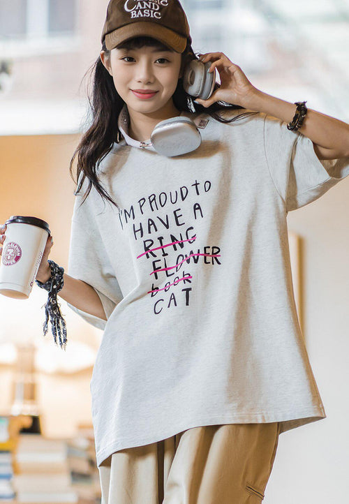 Litlookz Studio I'm Proud To Have A Cat Tee