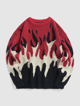 Litlookz Studio Indie Flame Knitted Sweater, view 3